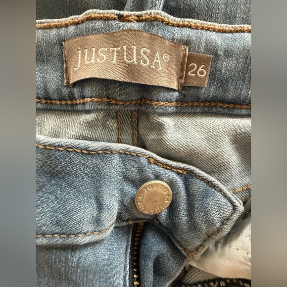 Just USA Marian High Rise Skinny Jeans – Size 26, Mid Wash, Stretch Denim - Picture 6 of 6